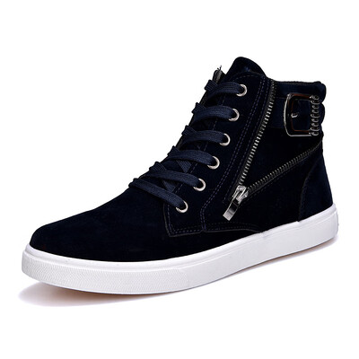 

Mens Martin boots belt buckle tide mens shoes high shoes England wind casual mens shoes