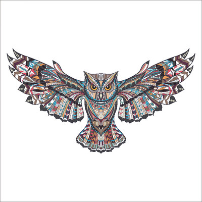 

Creative Owl Living Room Bedroom Background Wall Sticker ZY1025