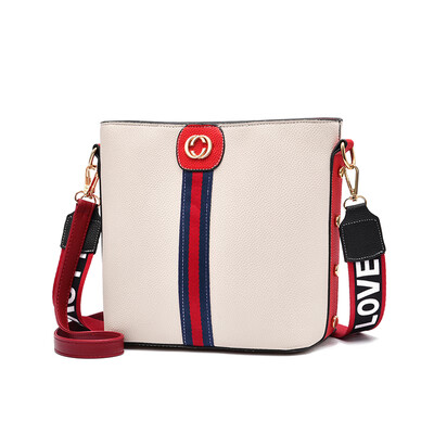 

Summer new ins super hot lady bucket net red fashion atmospheric printing handbag