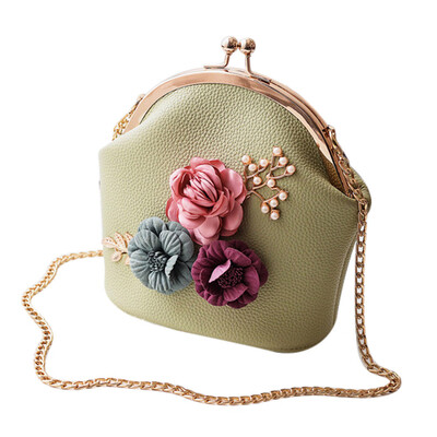 

Tailored Women Fashion Handbag Shoulder Stereo Flowers Bag Small Tote Ladies Purse