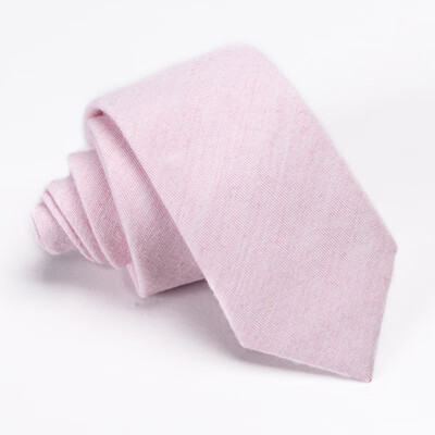 

Pink cotton tie imitation wool mens&womens tie general 6cm tie wholesale casual tie a generation