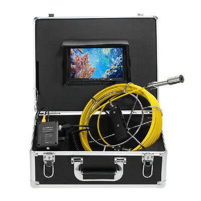 

Lixada 30M Drain Pipe Sewer Inspection Camera IP68 Waterproof Industrial Endoscope Borescope Inspection System Snake Camera 7" LCD