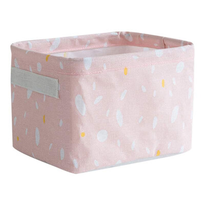 

Household Cotton Linen Storage Basket Desktop Debris Toy Storage Box Multi-Function Storage Box