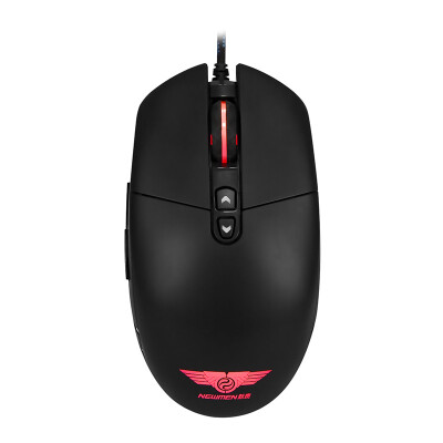 

Newmen N500 wired gaming illuminated mouse with side button programmable mouse white