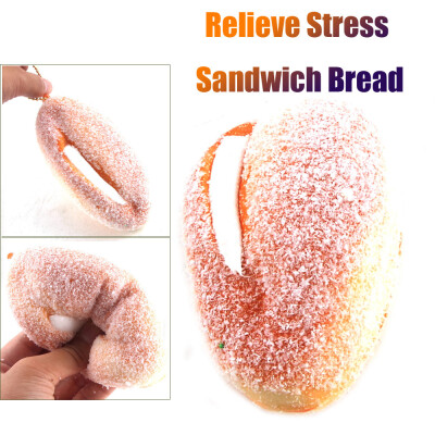 

Gotoamei Simulation Sandwich Bread Slow Rising Squeeze Relieve Stress Toy Key Pendant