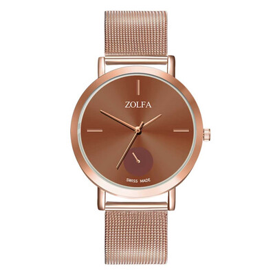 

Casual Women Watches 2019 Hot Sale Dial Ladies Quartz Wristwatch Business Rose Gold Alloy Strap Clock Gift Relogio Feminino