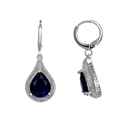 

Yoursfs Fashion Rhinestone Round Geometric Drop Earrings For Women Jewelry Silver Statement Earrings