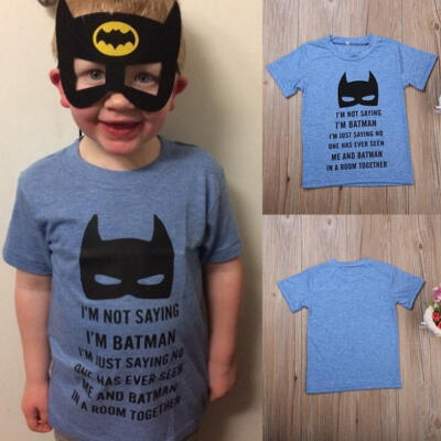 

Batman Toddler Baby Boy Summer T-shirt Cotton Short Sleeve Casual Tee Top Blouse