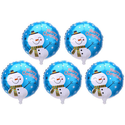 

5pcs Christmas Aluminum Foil Balloons Inflatable Party Decor