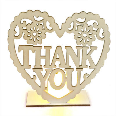 

Wooden Wedding Decoration LED Candle Light Marriage Ornaments Supplies