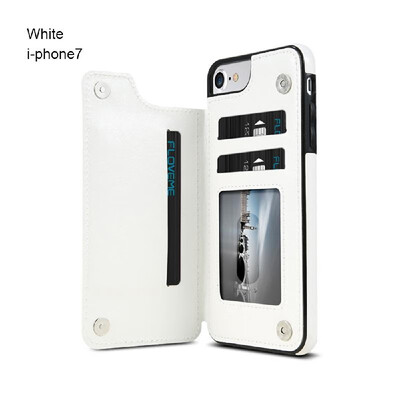 

High-grade Business Men Women Magnetic Leather Wallet Case Card Slot Shockproof Flip Cover for i-Phone 88 Plus77 Plus6XXSXR