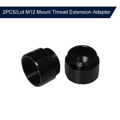 

2PCSLot M12 Mount Thread Extension Adapter Zinc Alloy Extender M12 Lens Mount Extension Ring for MTV Interface CCTV Lens&Vide