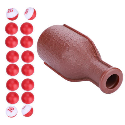 

Greensen Billiard Shaker Bottle And 16 Numbered Tally Balls Pool Dice Billiards Accessory