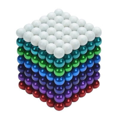

5mm 252PCS 7 Colors Magnetic Balls Magnets Office Toy Magnetic Sculpture Backyballs Gift for Intellectual Development Stress Relie