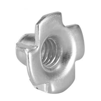 

Greensen 100pcs Zinc Plated Iron M69 Four Pronged T Nuts Blind Inserts Nut for Wood Furniture