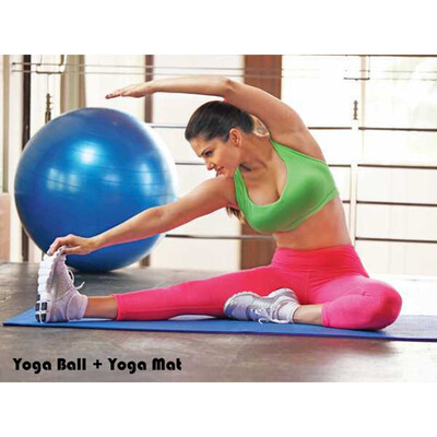 

Ktaxon 10mm Folding Yoga Mat Non-slip Fitness Exercise Pad 65cm Anti-Burst Yoga Stability Balance Ball