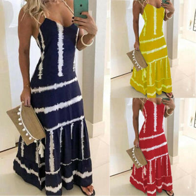 

Lady Hippy Boho Maxi New Long Kaftan dress Free Size Women Sling Top Dress Gown