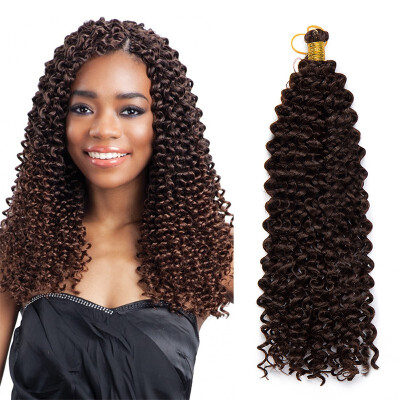 

14 Inches Hair Extensions Water Wave Synthetic Crochet Wavy Braiding Hair Weave With Low Price