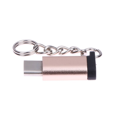 

Metal USB 31 Type-C Male Connector to Micro USB 20 5Pin Female Data Adapt