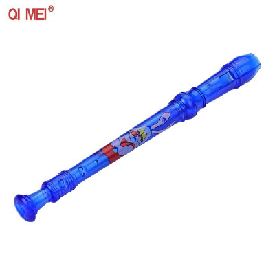 

QIMEI QM6A 8 Holes Soprano Descant Recorder ABS Flute with Cleaning Stick Portable Lanyard Finger Rest Wind Instrument for Beginne