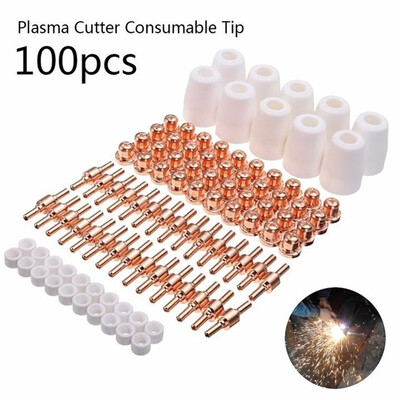 

100Pcs Plasma Cutter Consumable Tip For LG-40 PT-31 Cutting Torch CUT40 CUT50