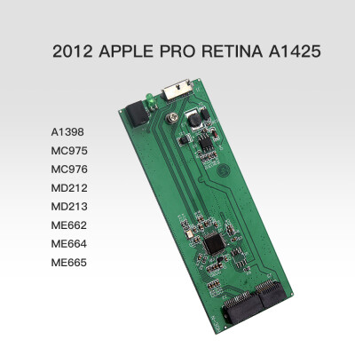 

SSD Enclosure for 2012 APPLE PRO RETINA A1425 A1398 MC975 MC976 USB30 Hard Drive Disk Silver