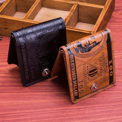 

Men&39s Leather Bifold ID Card Holder Purse Wallet Billfold Handbag Slim Clutch