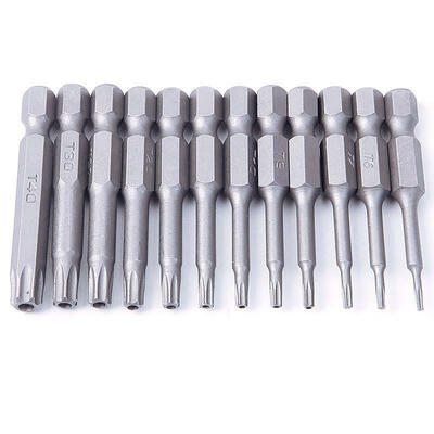 

12Pcs Torx Screwdriver Bit Set Hex Security Magnetic Head 50MM Extra Long T5-T40