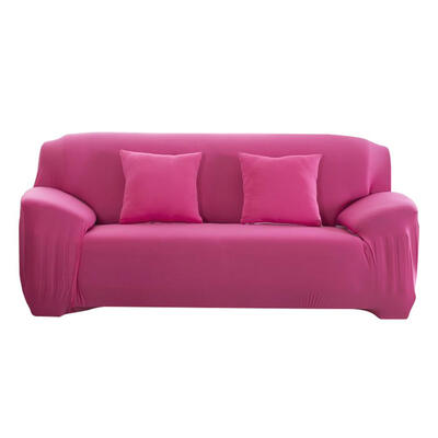 

Fashion Slipcover Stretchable Pure Color Sofa Cushion Cover Rose Red