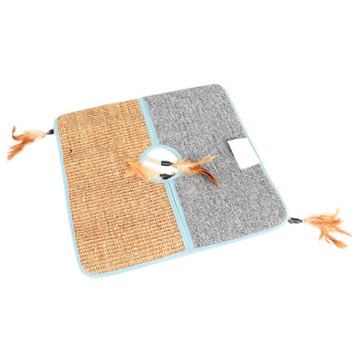 

Feather Natural Sisal Playground Cat Scratch Board for Grinding Claws&Solving Boredom