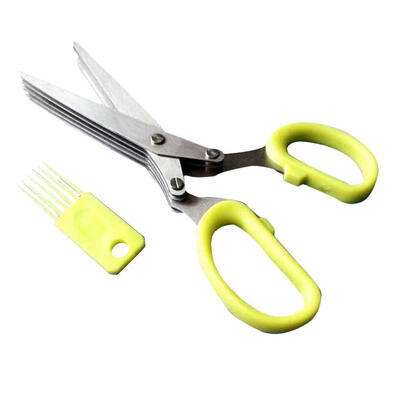 

Multi-layer Scissors Shredded Scallion Herb Cut Cooking Tool Chopped Cutter