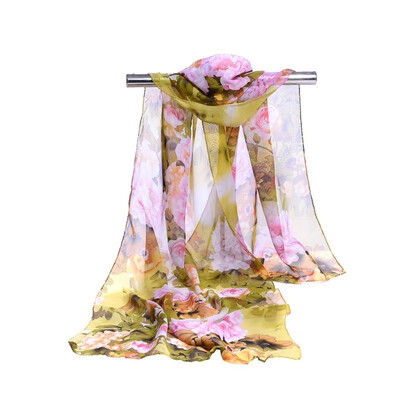 

Peony flower sunscreen shawl scarf silk scarf Decorative scarves holiday gifts
