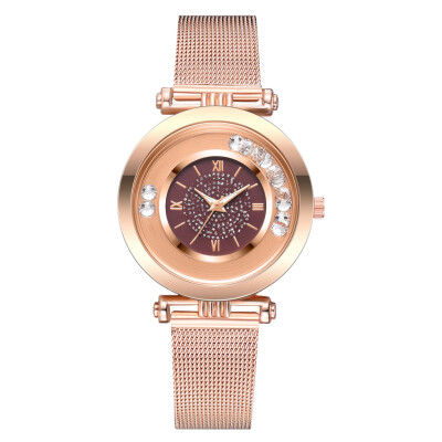 

Steel belt ladies watch 2019 new quick sand ball alloy strap ladies watch quartz watch