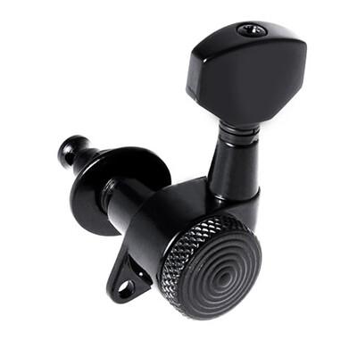 

Guitar String Peg Locking Tuners Tuning Pegs Machine Heads Black 6R Inline