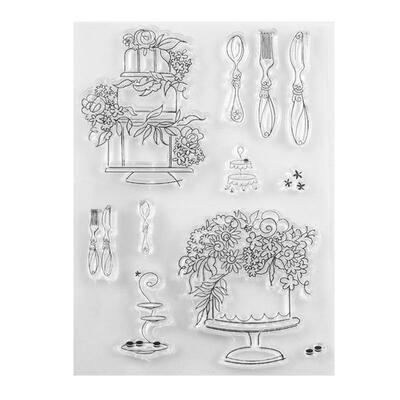

Transparent Tableware Seals Stamps for DIY Scrapbooking Card Making Crafts