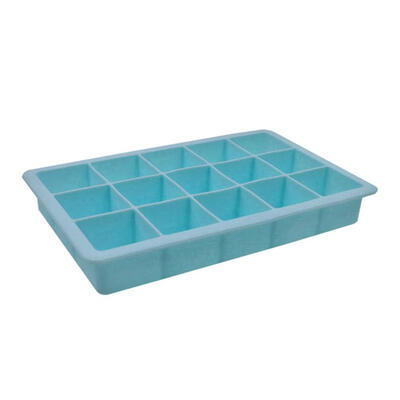 

15 Grids Silicone Ice Cube Maker DIY Ice Cake Molds Square Ice Tray wLid