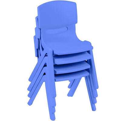 

Set of 4 Stackable Kids Plastic ChairsPreschool Stack ChairPack of 4