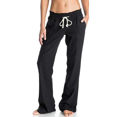 

Womens Summer Trousers Wide Leg Pants Beach Casual Loose High Rise Long Pants