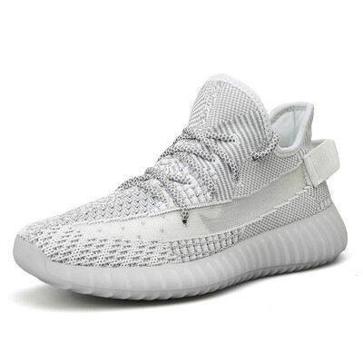 

Coconut 350 hollow starry shoes reflective flying woven casual popcorn small white shoes sports really booming shoes men