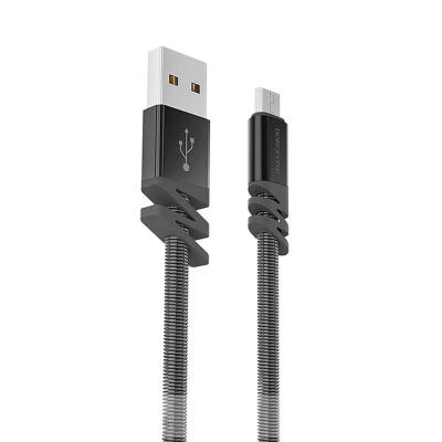 

Borofone BX27 Coiled Charge Cable Micro USB Type C Lightning Stainless Steel Charging Cord