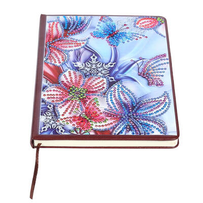 

DIY Flower Special Shaped Diamond Painting 100 Pages Notebook Sketchbook