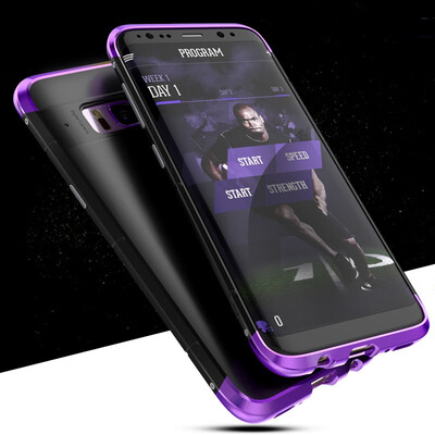 

Luxury For Samsung Galaxy S8 S8 Plus Case 360 Full Protection 3in1 Aluminum Metal PC Hard Hybrid Slim Back Cover For Samsung S8