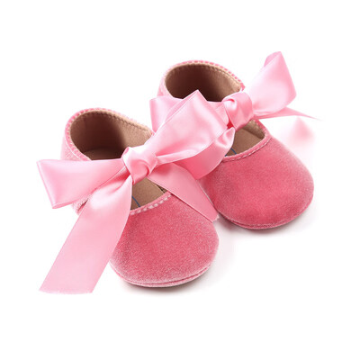 

Baby Girl Shoes Riband Bow Lace Up PU Leather Princess Baby Shoes First Walkers Newborn Moccasins For Girls