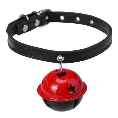 

Pet Lovely PU Leather Buckle Big Bell Strap Cat Kitten Puppy Collar 3 Color