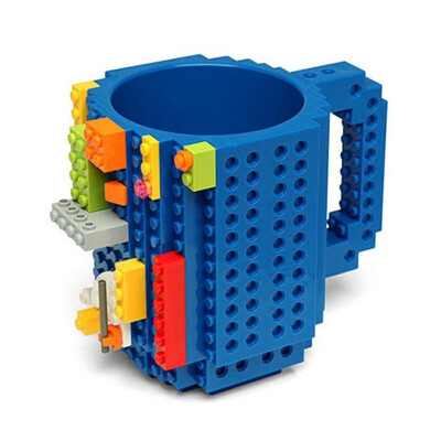 

350ML Build-On Brick Type Building Blocks Coffee Cup DIY Block Puzzle Mug