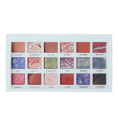 

Psychedelic Creative Matte Eyeshadow Tray Waterproof Antifouling Lasting Non-fading eye Shadow Palette 18 Color