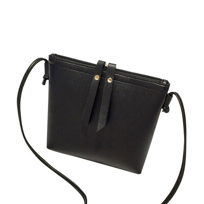 

Tailored Women Fashion Solid Crossbody Bag Messenger Bag Shoulder Bag Phone Bag Black
