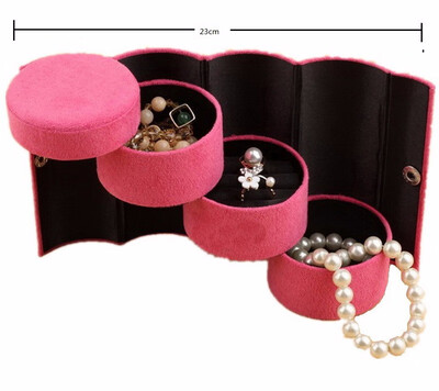 

3 Layers Jewelry Cases Necklace Storage Box Earring Jewelry Holder Organizer Boxes