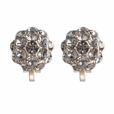 

Yoursfs Small Crytsal Ball Earrings for Women 18k Rose Gold Plated Non Pierced Earrings