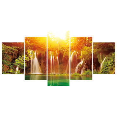 

5pcs 5D DIY Full Drill Diamond Painting Fantasy Waterfall Cross Stitch Kits